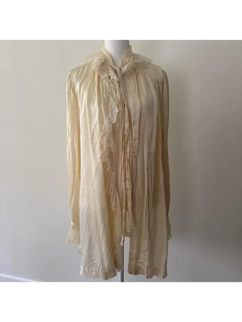 Antique silk dressing gown